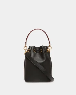 Code Mini-Beuteltasche Aus Leder In Schwarz