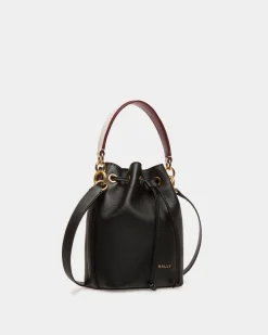 Code Mini-Beuteltasche Aus Leder In Schwarz