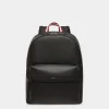 Code Rucksack Aus Genarbtem Leder In Schwarz
