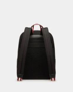 Code Rucksack Aus Genarbtem Leder In Schwarz