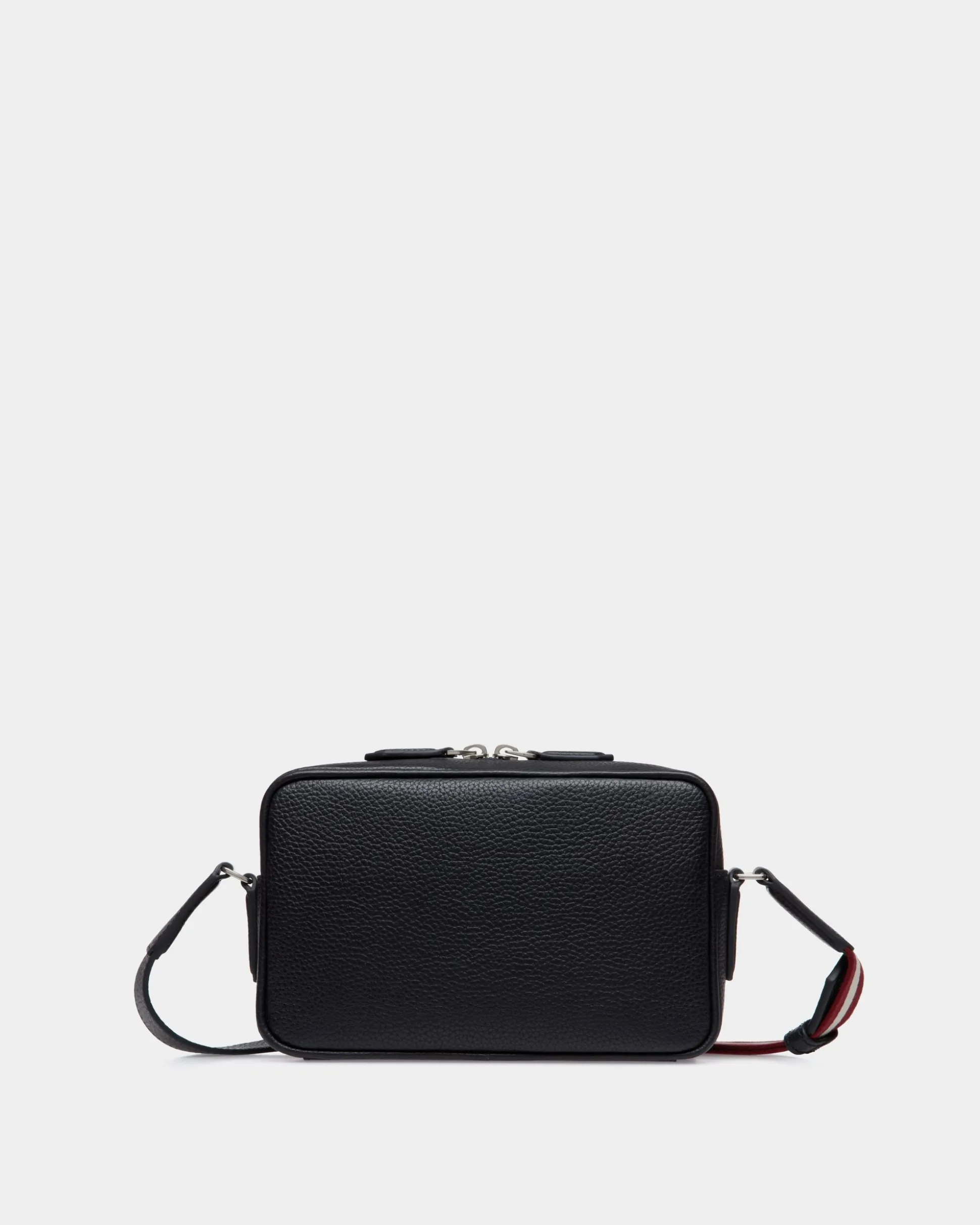 Code Umhängetasche Aus Genarbtem Leder In Navy Blue