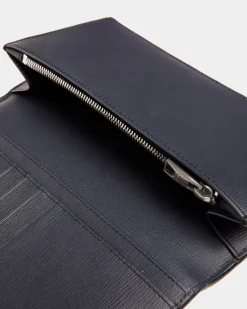 Crossing Klassische Geldbörse Aus Mitternachtsblauem Leder