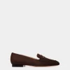 Daily Emblem Loafer In Veloursleder In Ebenholz