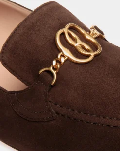 Daily Emblem Loafer In Veloursleder In Ebenholz