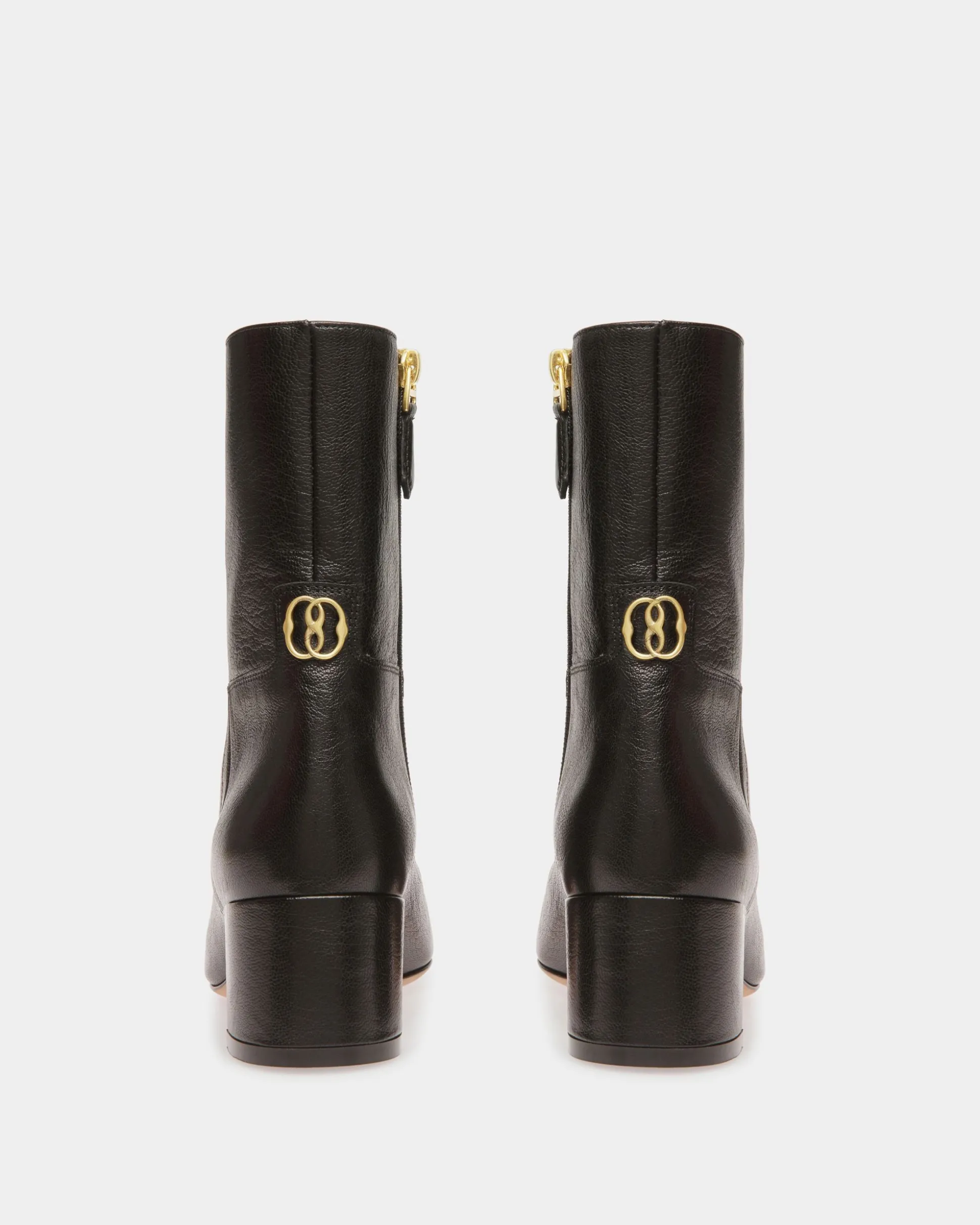 Daily Emblem Stiefelette Aus Leder In Schwarz