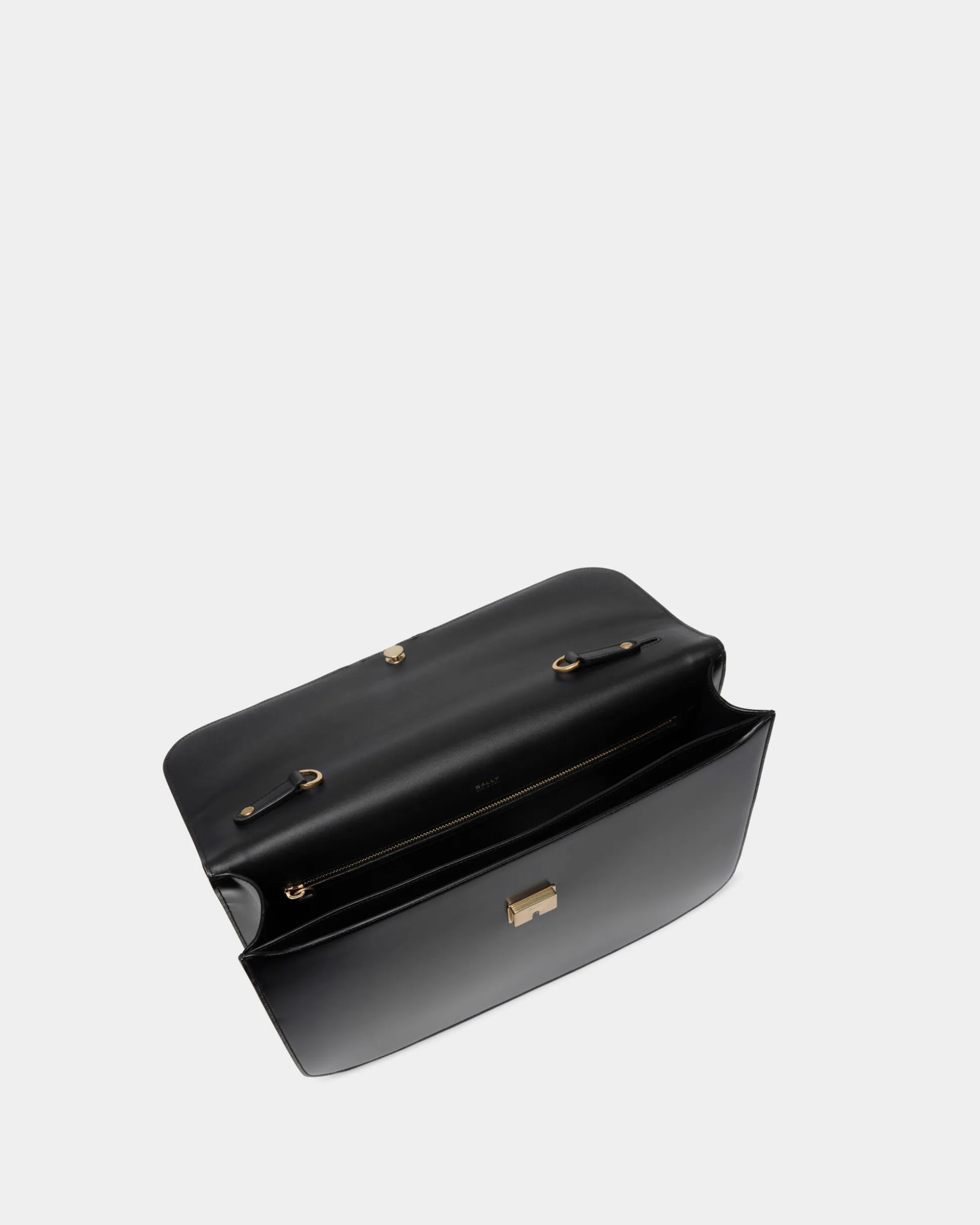 Deco Aktentasche Aus Gebürstetem Leder In Schwarz