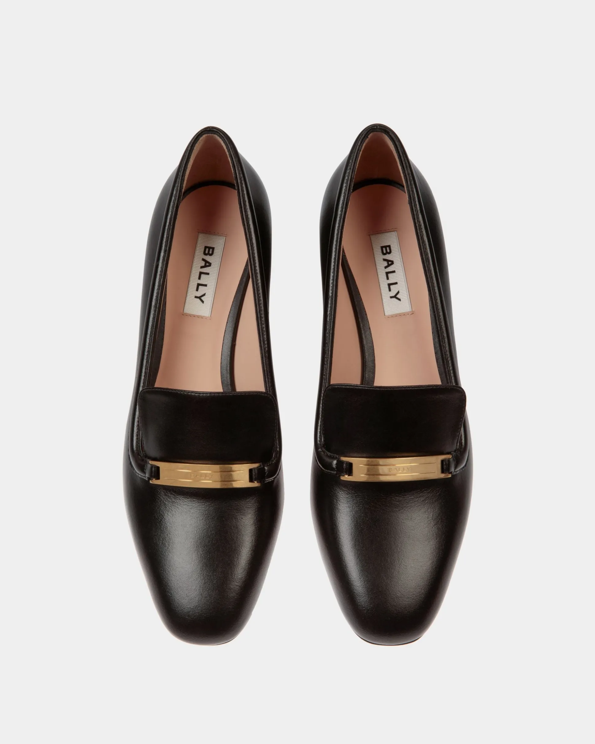 Deco Pumps Aus Leder In Schwarz