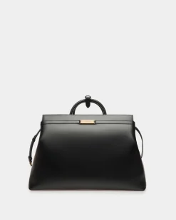 Deco Reisetasche Aus Leder In Schwarz