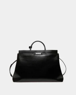 Deco Reisetasche Aus Leder In Schwarz