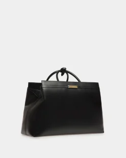 Deco Reisetasche Aus Leder In Schwarz