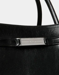 Deco Reisetasche Aus Leder In Schwarz