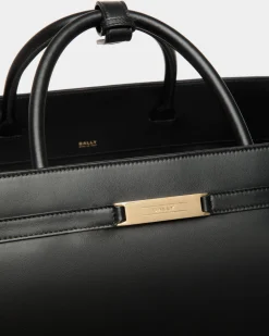 Deco Reisetasche Aus Leder In Schwarz