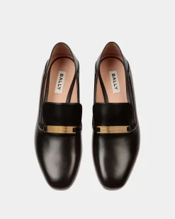 Deco Slipper Aus Leder In Schwarz