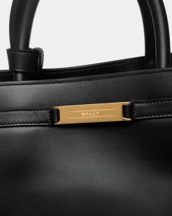 Deco Tragetasche Aus Leder In Schwarz