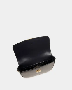 Deco Umhängetasche Aus Gebürstetem Leder In Navy Blue