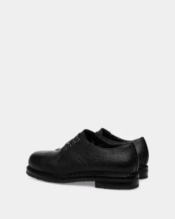 Derbys Norwelt Aus Genarbtem Leder In Schwarz