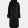 Duffelcoat Aus Wolle In Navy Blue