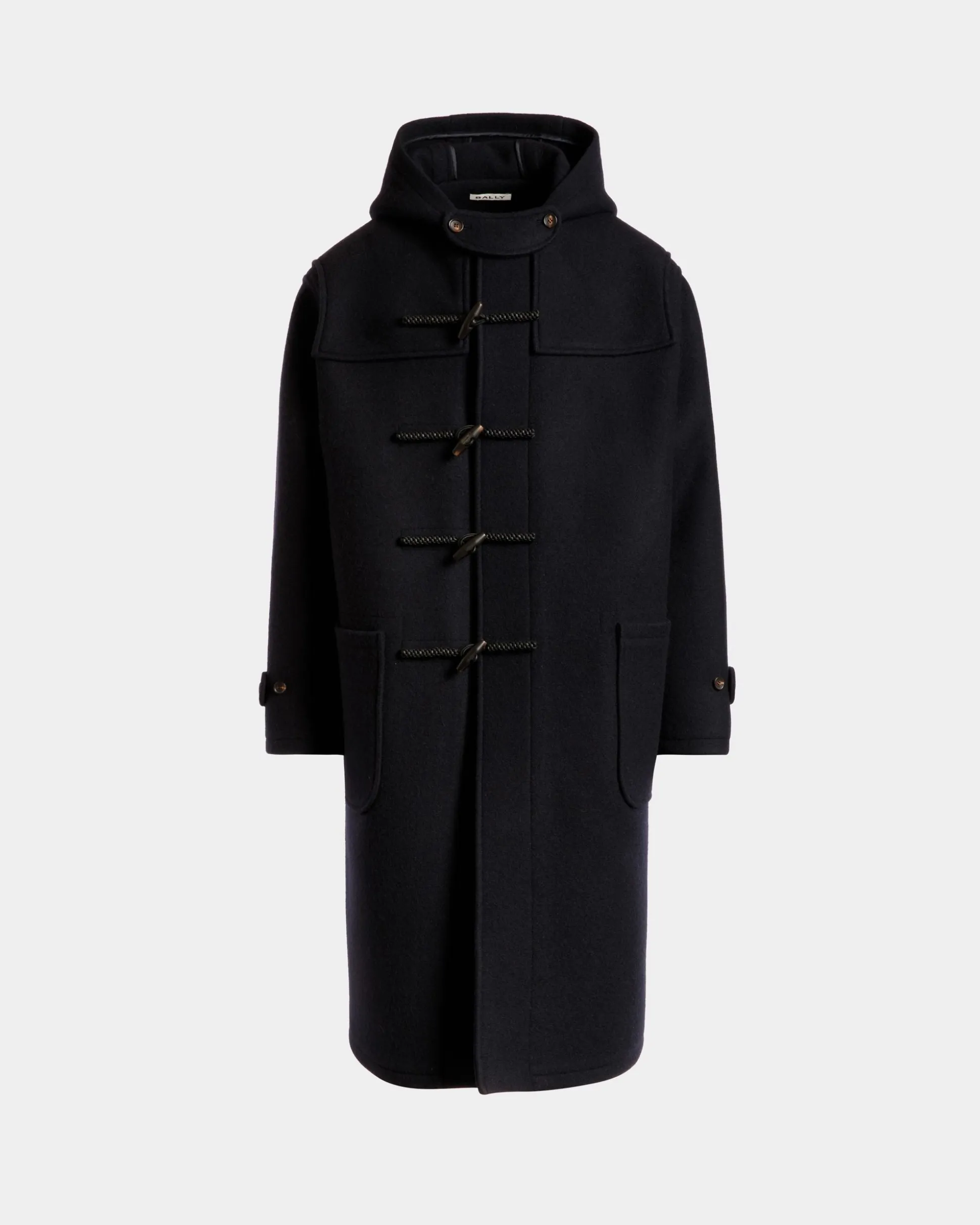 Duffelcoat Aus Wolle In Navy Blue
