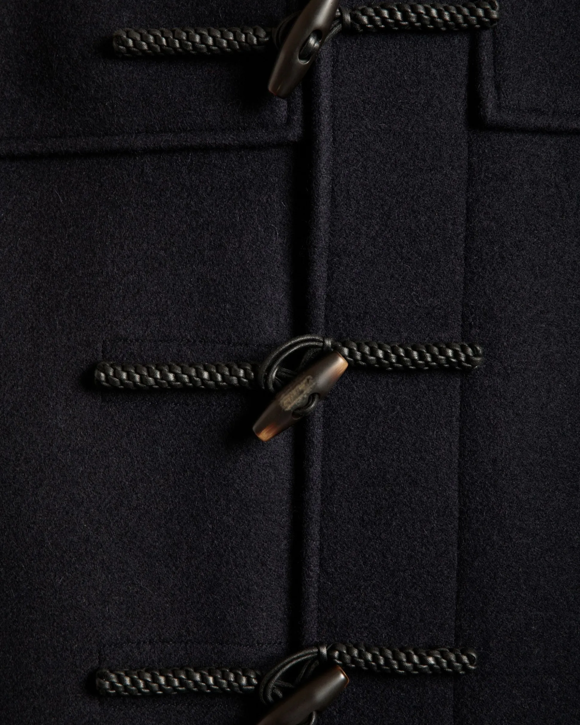 Duffelcoat Aus Wolle In Navy Blue