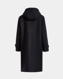Duffelcoat Aus Wolle In Navy Blue