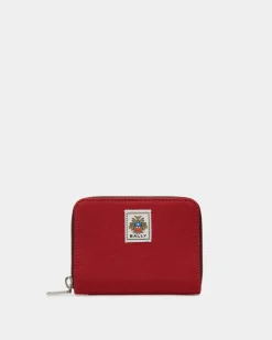 Easy Bally Brieftasche Aus Baumwollcanvas In Candy Red