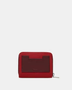 Easy Bally Brieftasche Aus Baumwollcanvas In Candy Red