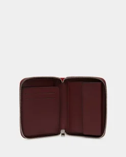 Easy Bally Brieftasche Aus Baumwollcanvas In Candy Red