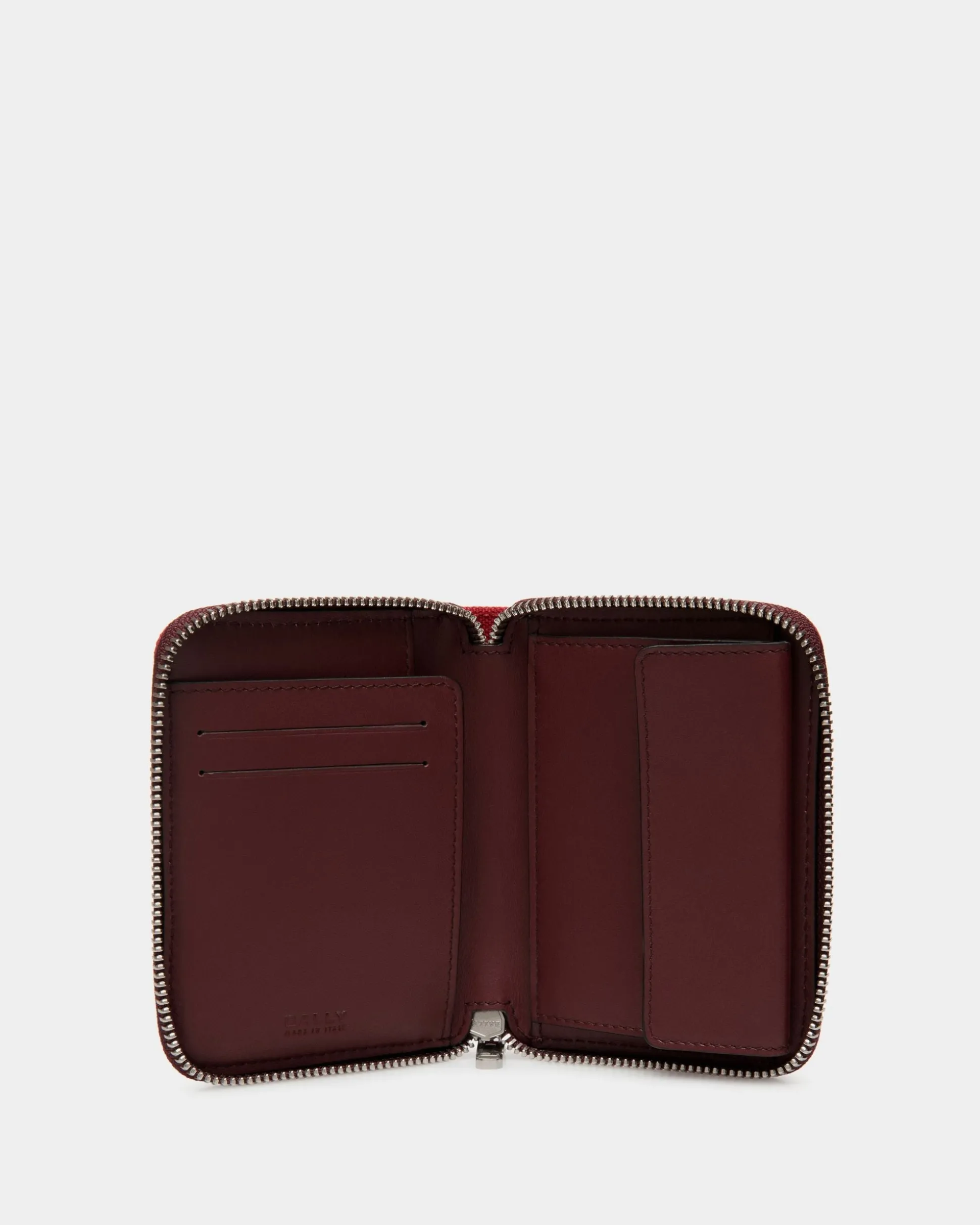 Easy Bally Brieftasche Aus Baumwollcanvas In Candy Red