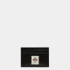 Easy Bally Kartenetui Aus Schwarzem Leder