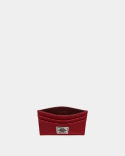 Easy Bally Kartenetui Aus Baumwollcanvas In Candy Red