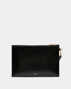 Easy Bally Pochette Aus Leder In Schwarz