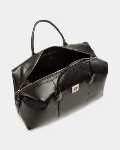 Easy Bally Reisetasche Aus Leder In Schwarz
