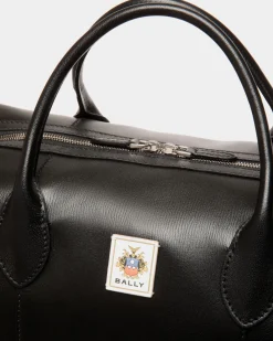 Easy Bally Reisetasche Aus Leder In Schwarz