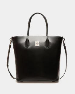 Easy Bally Tragetasche Aus Leder In Schwarz