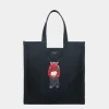 Easy Bally Tragetasche Aus Baumwollcanvas In Navy Blue