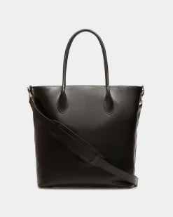 Easy Bally Tragetasche Aus Leder In Schwarz