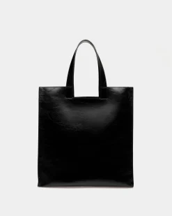 Easy Bally Tragetasche Aus Leder In Schwarz
