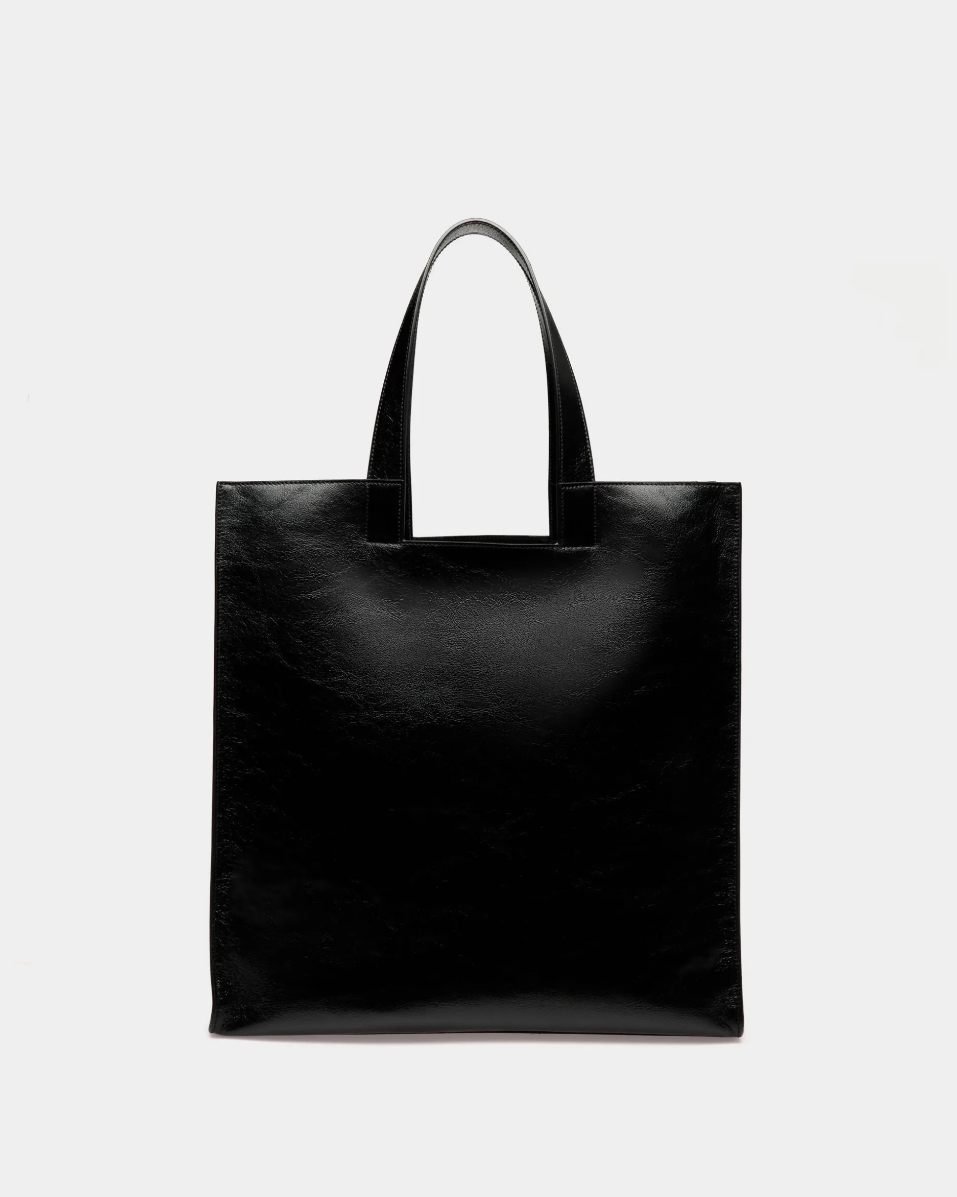 Easy Bally Tragetasche Aus Leder In Schwarz