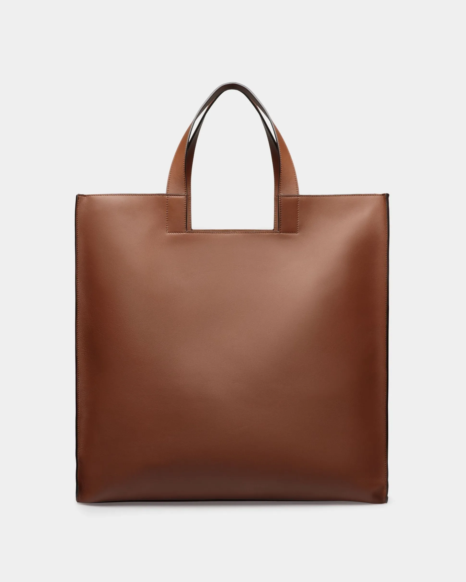 Easy Bally Tragetasche Aus Leder In Braun