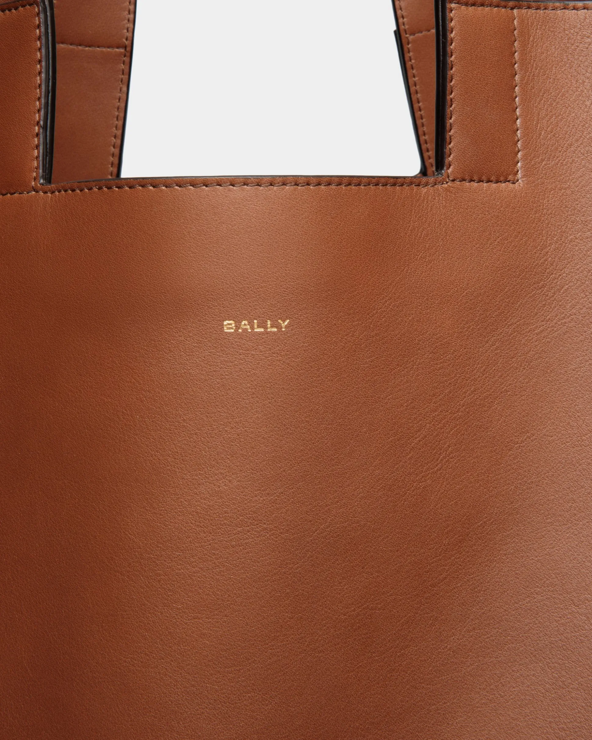 Easy Bally Tragetasche Aus Leder In Braun