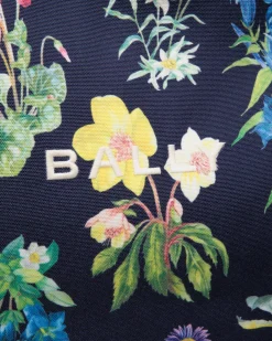 Easy Bally Tragetasche Für Damen Aus Canvas Und Leder Mit Mountain Flower-Print