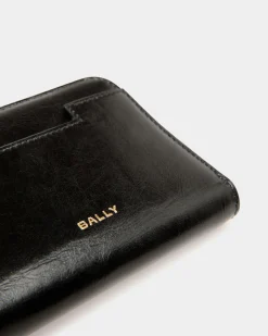 Easy Bally Zweiteilige Brieftasche Aus Leder In Schwarz