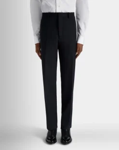 Faltenhose Aus Wolle In Navy Blue Aus Der Adrien Brody Travel-Kollektion