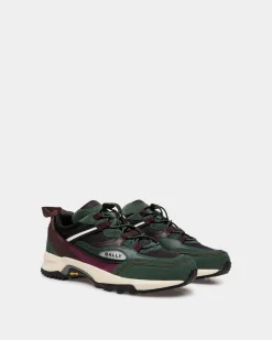 Faster Sneaker Aus Leder Und Nylon In Bottle Green
