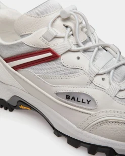 Faster Sneaker Aus Leder Und Nylon In Weiß