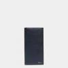 Flag Klassische Geldbörse Aus Blauem Leder