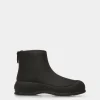 Frei Schneestiefel Aus Leder In Schwarz
