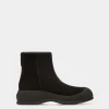 Frei Schneestiefel Aus Leder In Schwarz