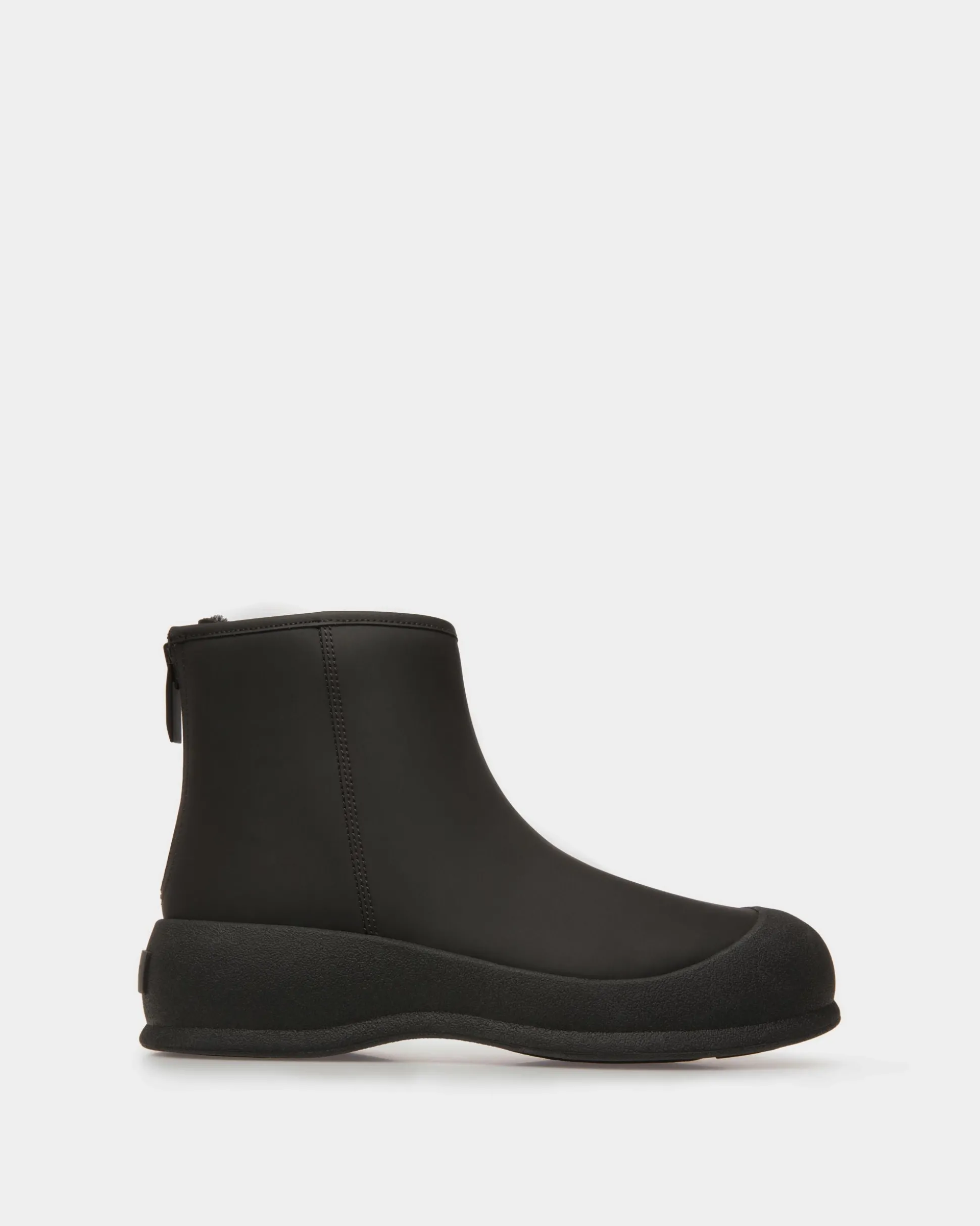 Frei Schneestiefel Aus Leder In Schwarz