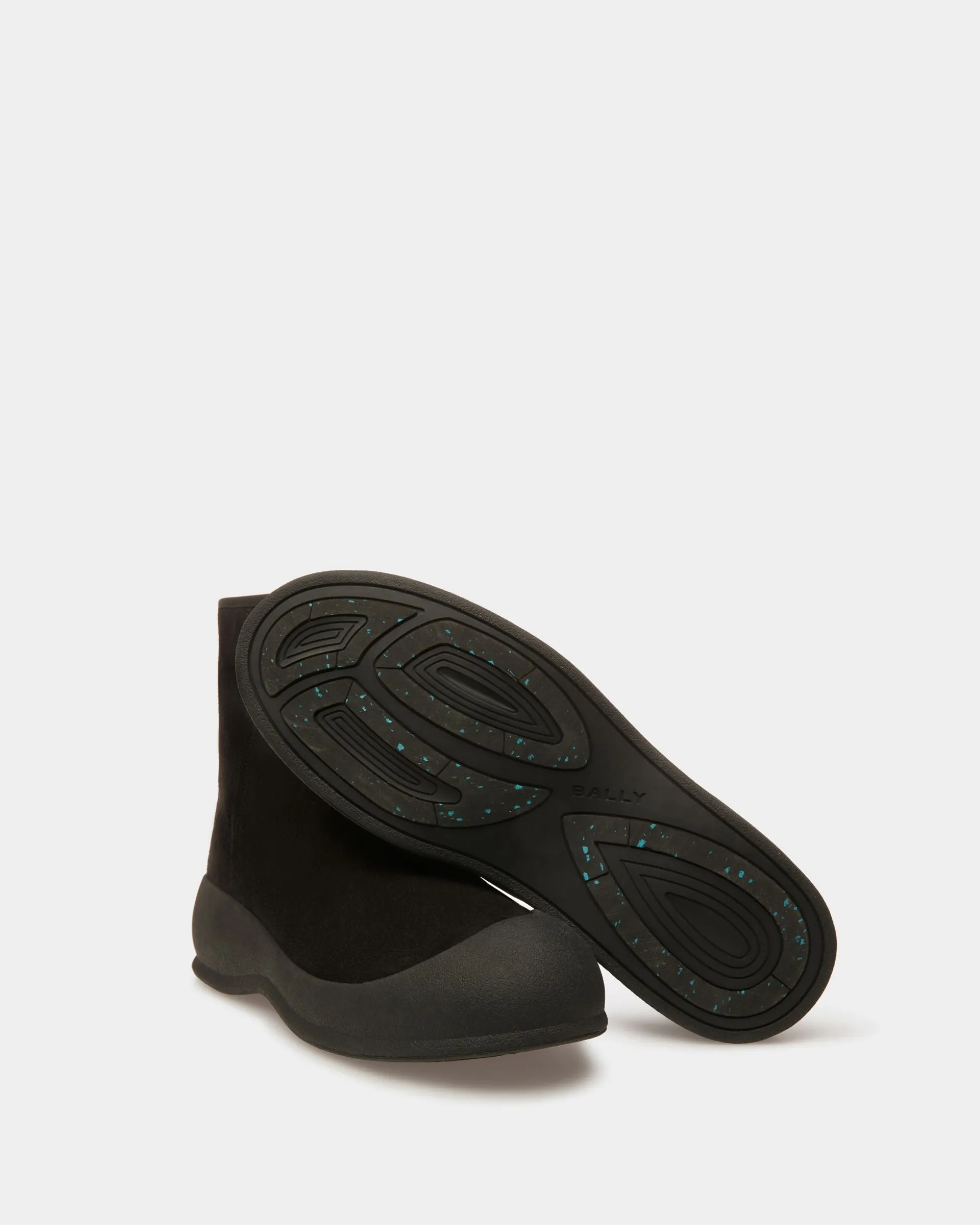 Frei Schneestiefel Aus Leder In Schwarz